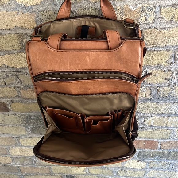 Allen Edmonds Leather Backpack - Picture 6 of 7